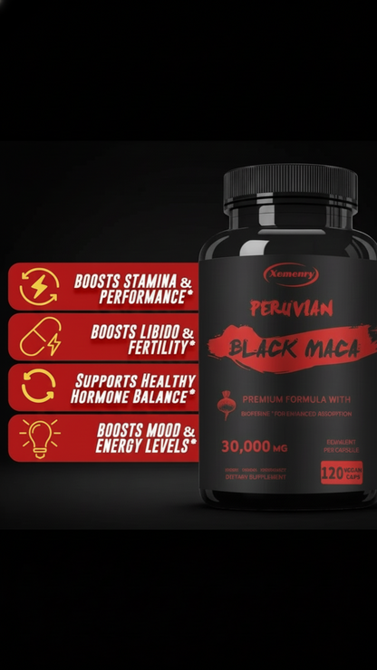 Premium Black Maca Root Capsules