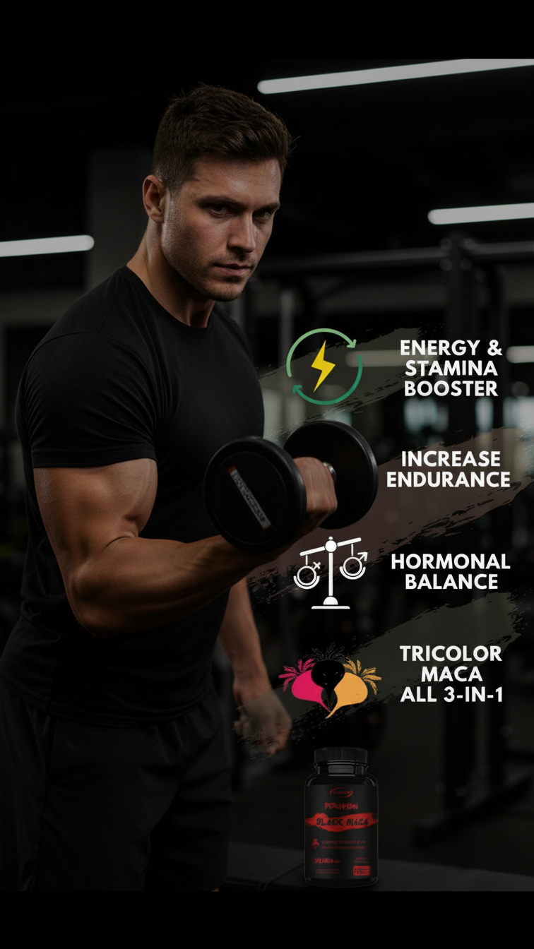 Premium Black Maca Root Capsules