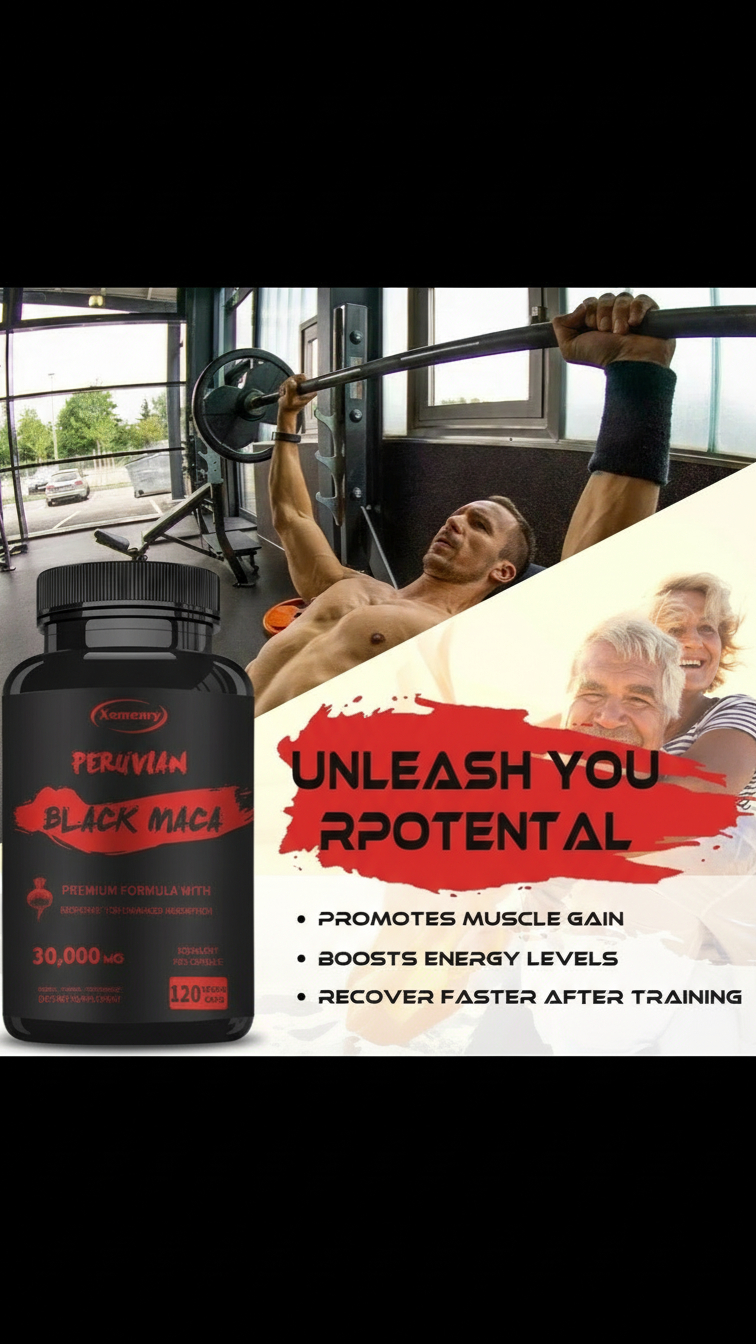 Premium Black Maca Root Capsules